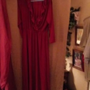 Jon & Anna New York low cut V neck,flowing MaxI dr